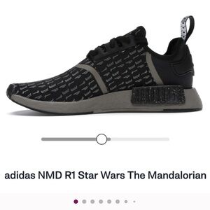 Adidas NMD R1 Star Wars Black and Gray Shoes The Mandalorian men’s size 6.5